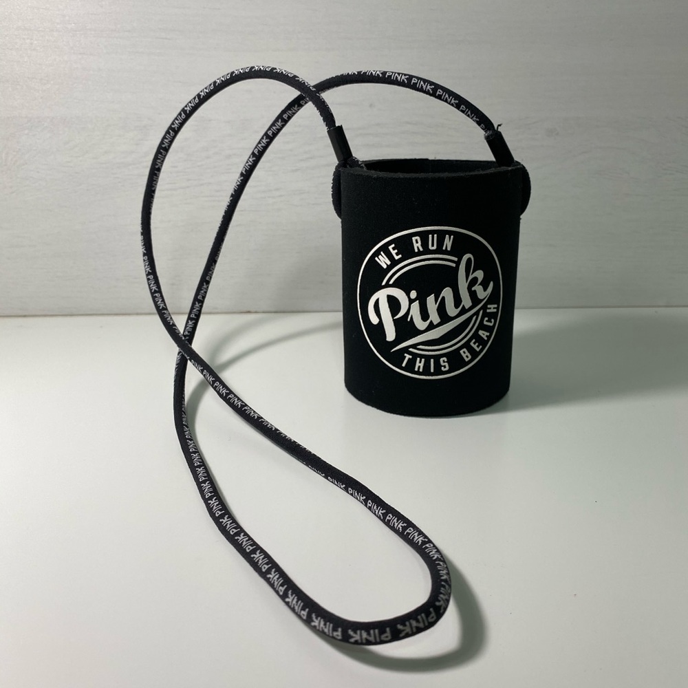 PINK We Run This Beach Cup Holder